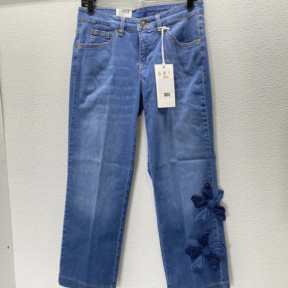 Mac Jeans Women's Culotte Blossom Wide Leg Jeans – Size 34 x 26 – Blue - Picture 1 of 13